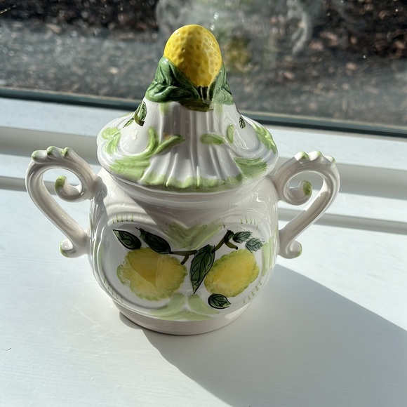Vintage Lemon print sugar bowl - Picture 5 of 9